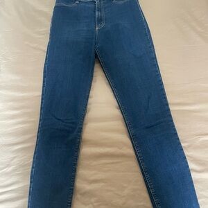 Zara Women's Deep Blue Skinny Jeans